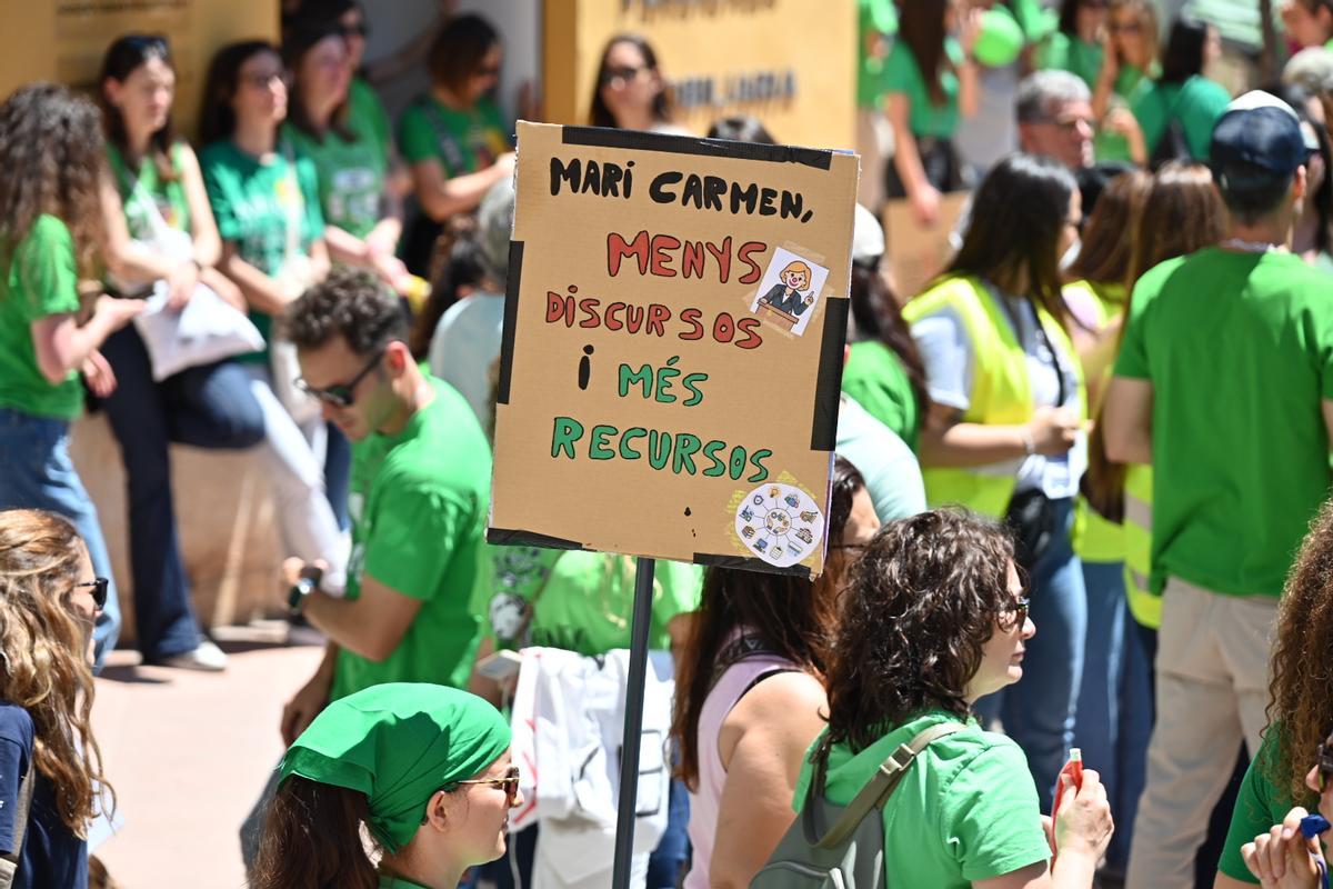 Huelga educativa en Castelló