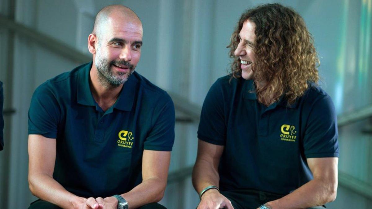 Carles Puyol disfrutó durante la etapa de Pep Guardiola como entrenador