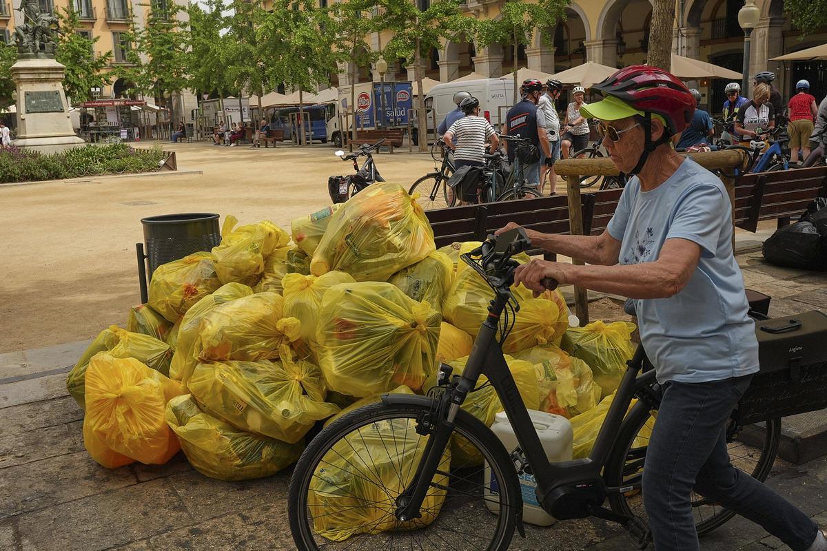Les imatges dels efectes de la vaga d'escombriaires a la ciutat de Girona