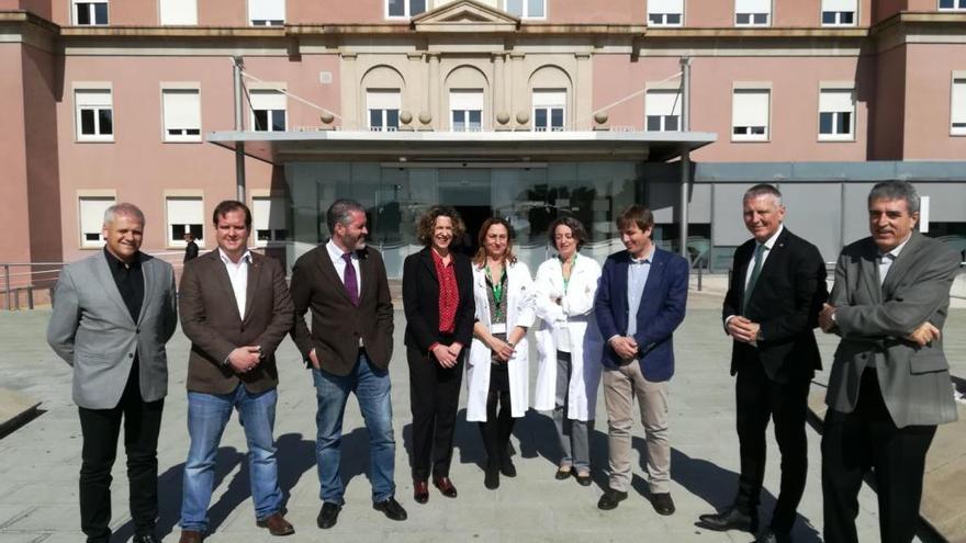 Els representants de Cs a l&#039;Hospital de Figueres.