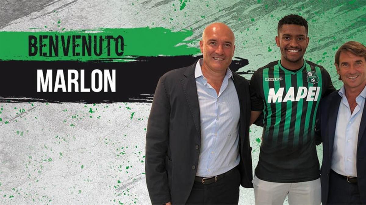 Marlon ya posa con la camiseta del Sassuolo