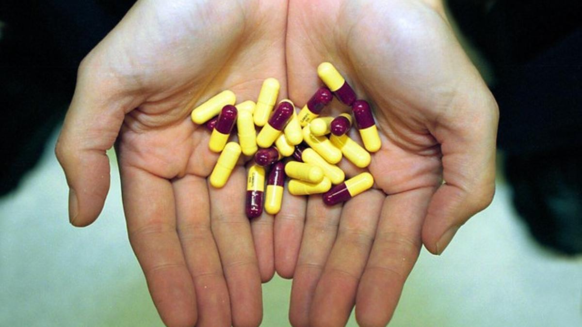 Cápsulas de amoxicilina, uno de los antibióticos más habituales.