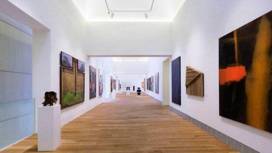 Salas de la última planta del nuevo edificio del Museo de Bellas Artes de Asturias.