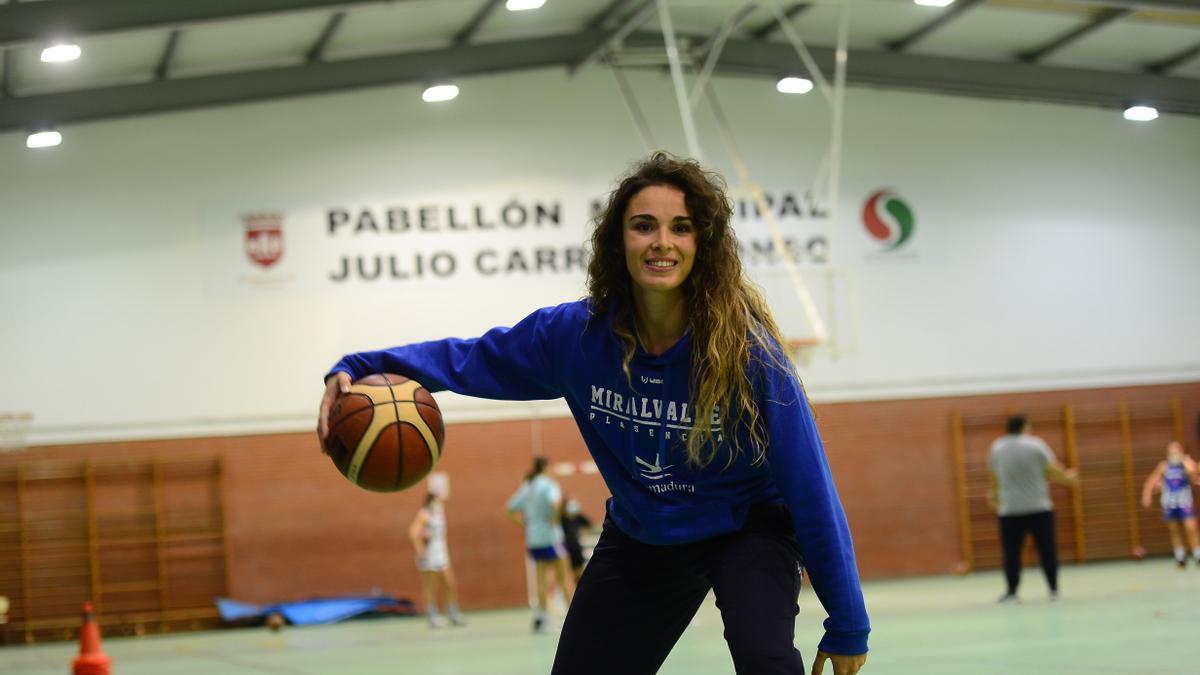 María Romero, este martes en Plasencia.