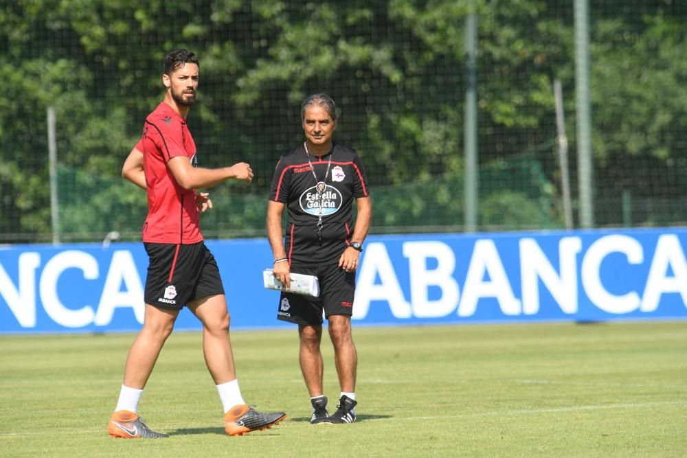 La plantilla deportivista ha tenido este viernes, 13 de julio de 2018, doble sesión de entrenamiento.