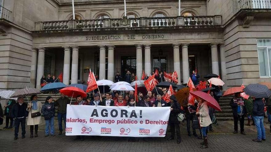 Concentración ante la Subdelegación del Gobierno. // G.S.