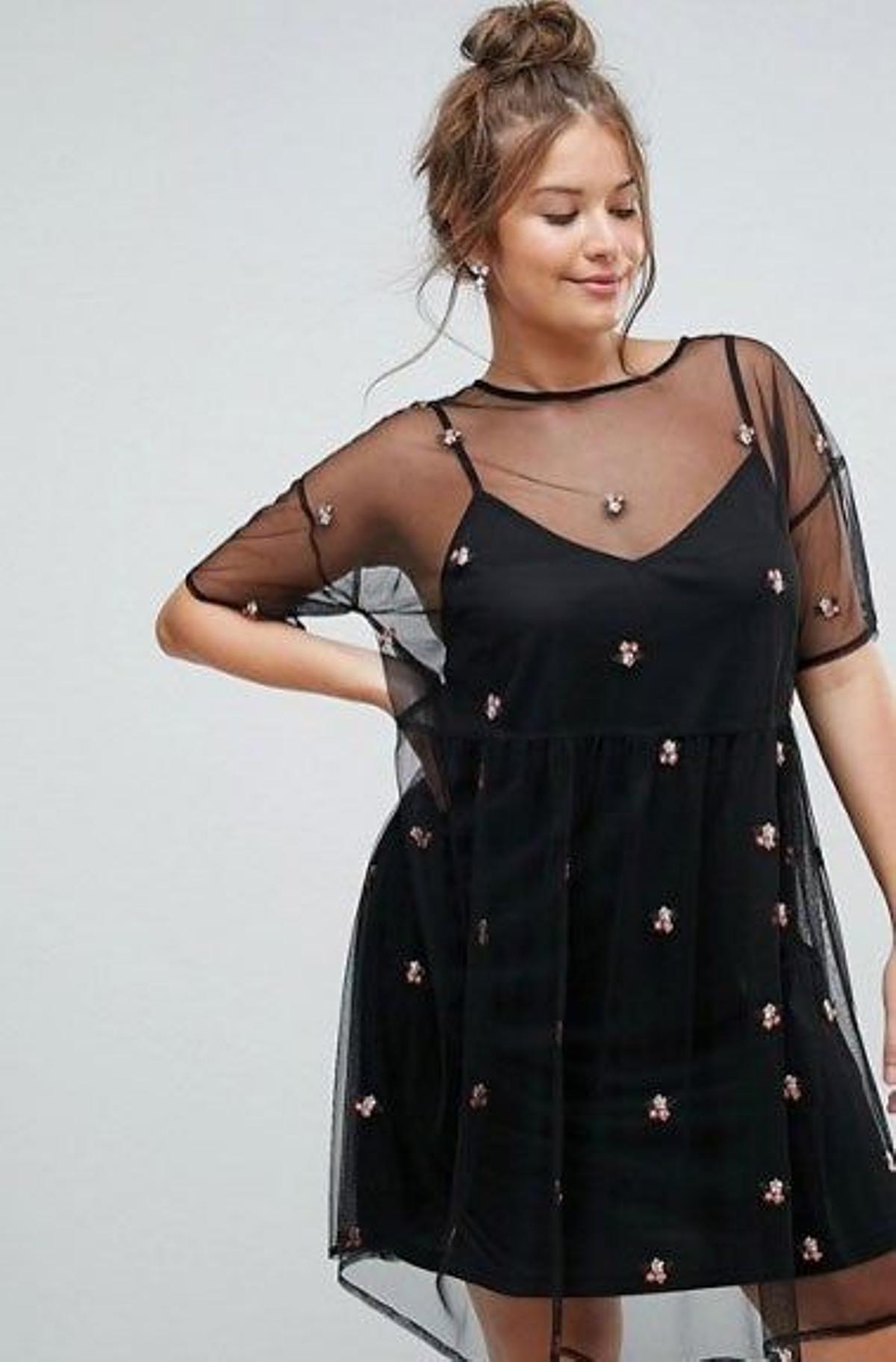 Vestido negro de Asos