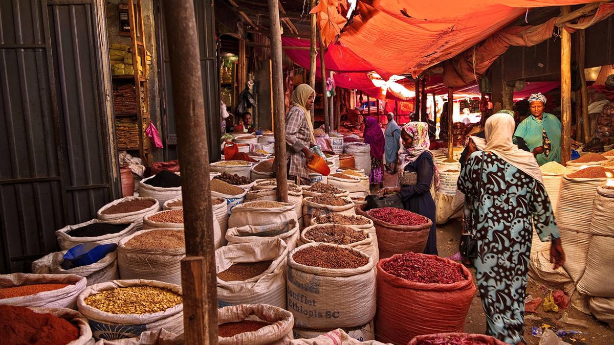 Los mercados de Harar muestran la vida cotidiana de una ciudad amurallada marcada por las rutas comerciales y la herencia islámica.