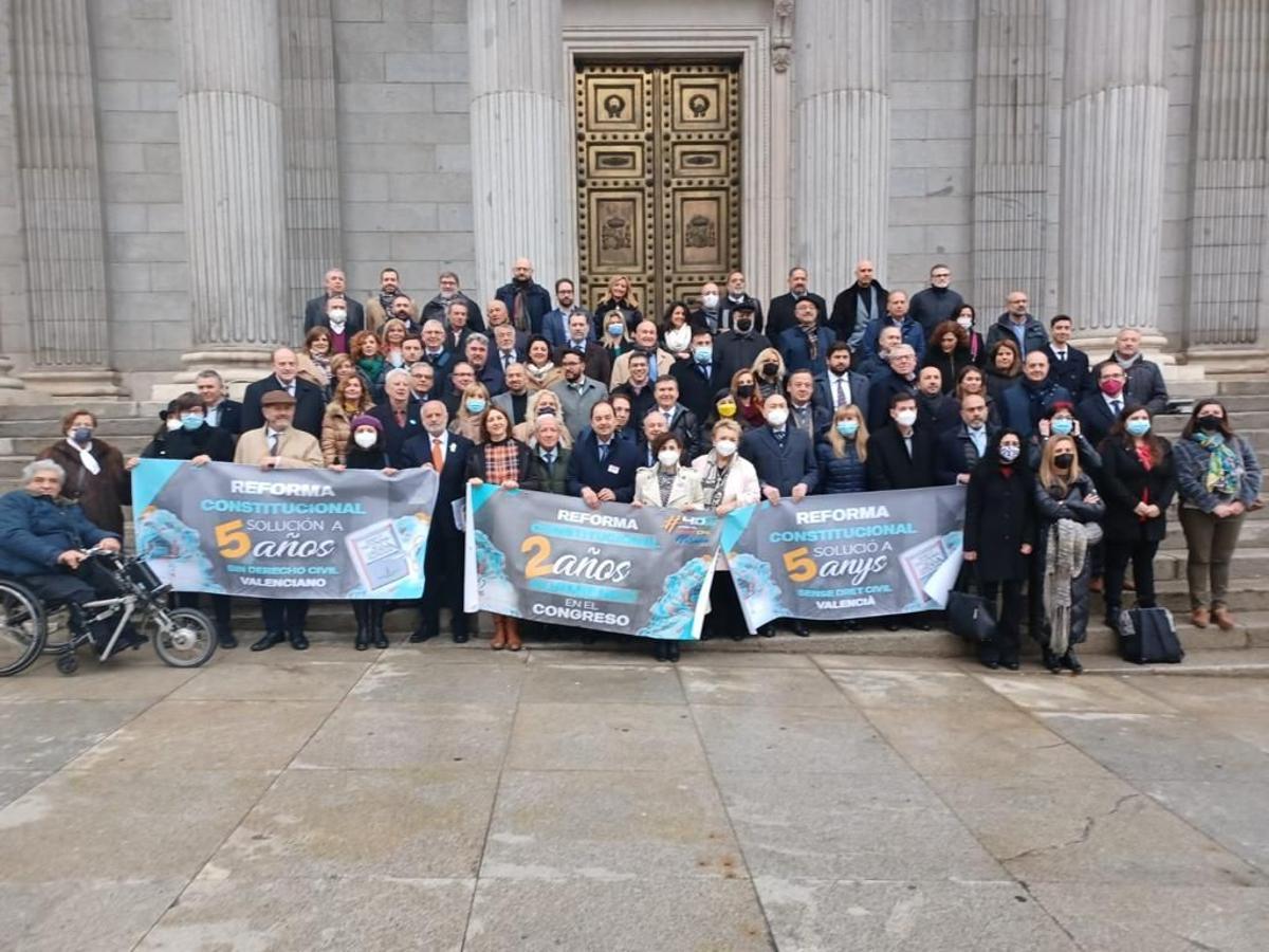 Concentración ante el Congreso