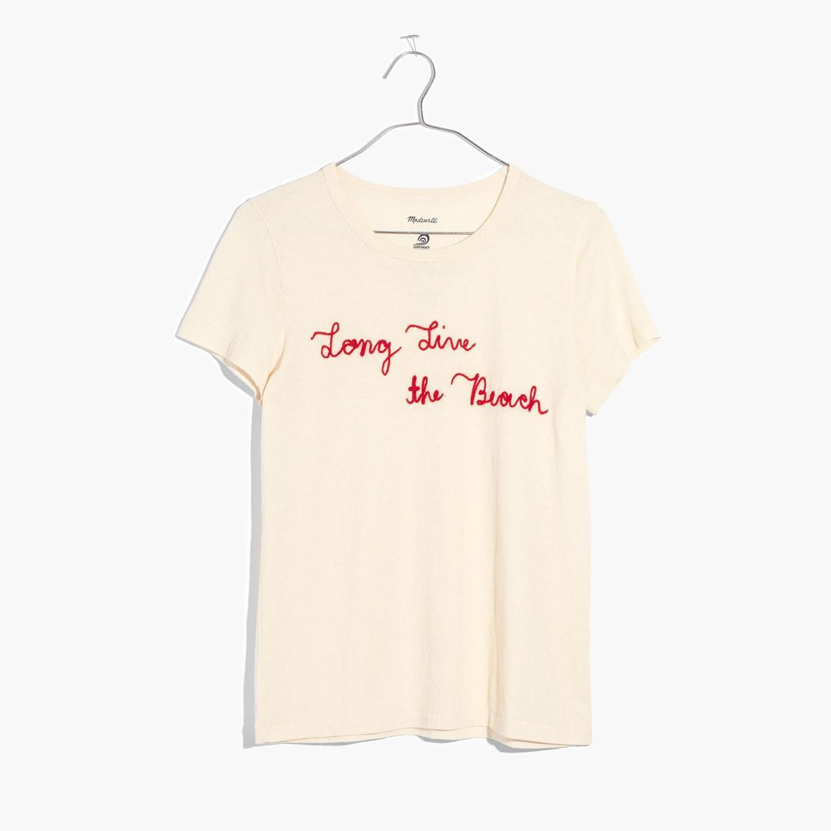 Camiseta roja Madewell x Surfrider Foundation