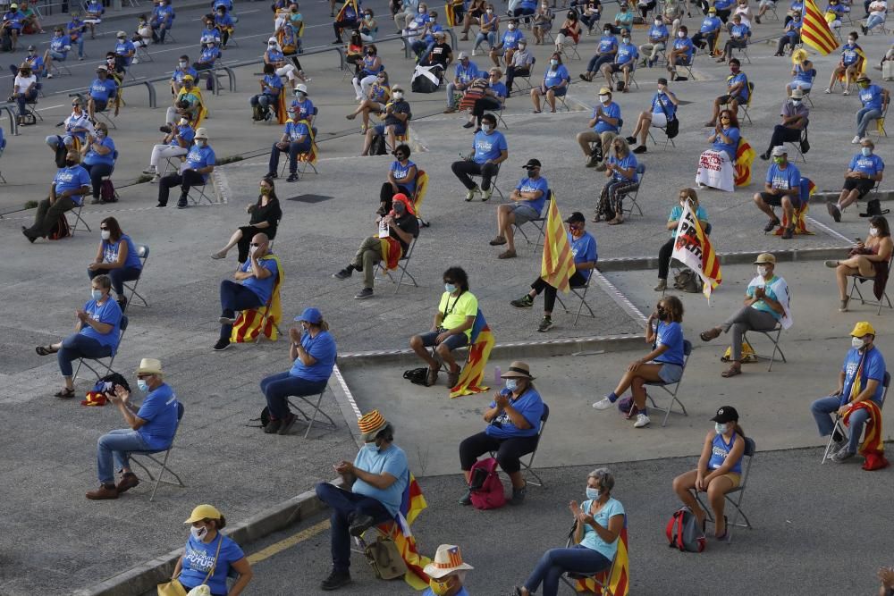 Concentració de l'ANC per la Diada a Girona