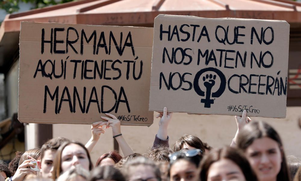 Estudiantes valencianos se manifiestan contra la sentencia de La Manada