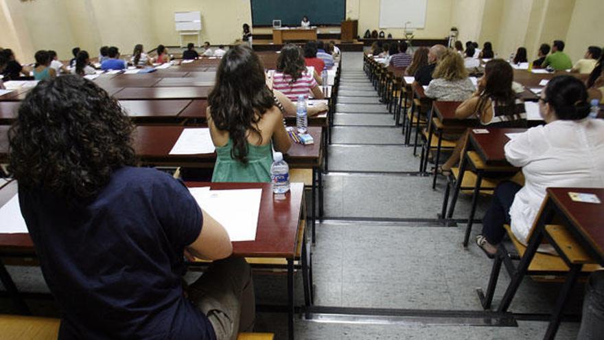 Una prueba de oposiciones celebrada en Málaga en años anteriores.