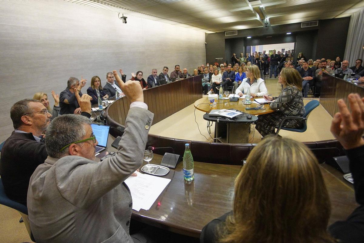 Un moment del darrer ple de Jordi Viñas.