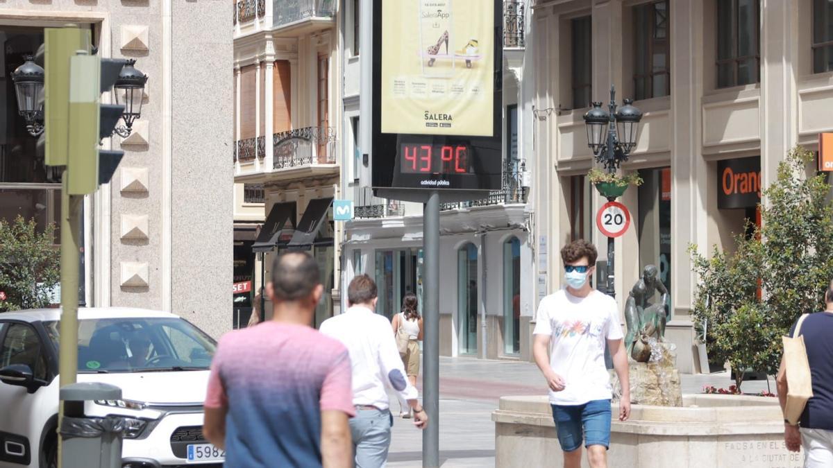 Termómetro en el centro de Castelló