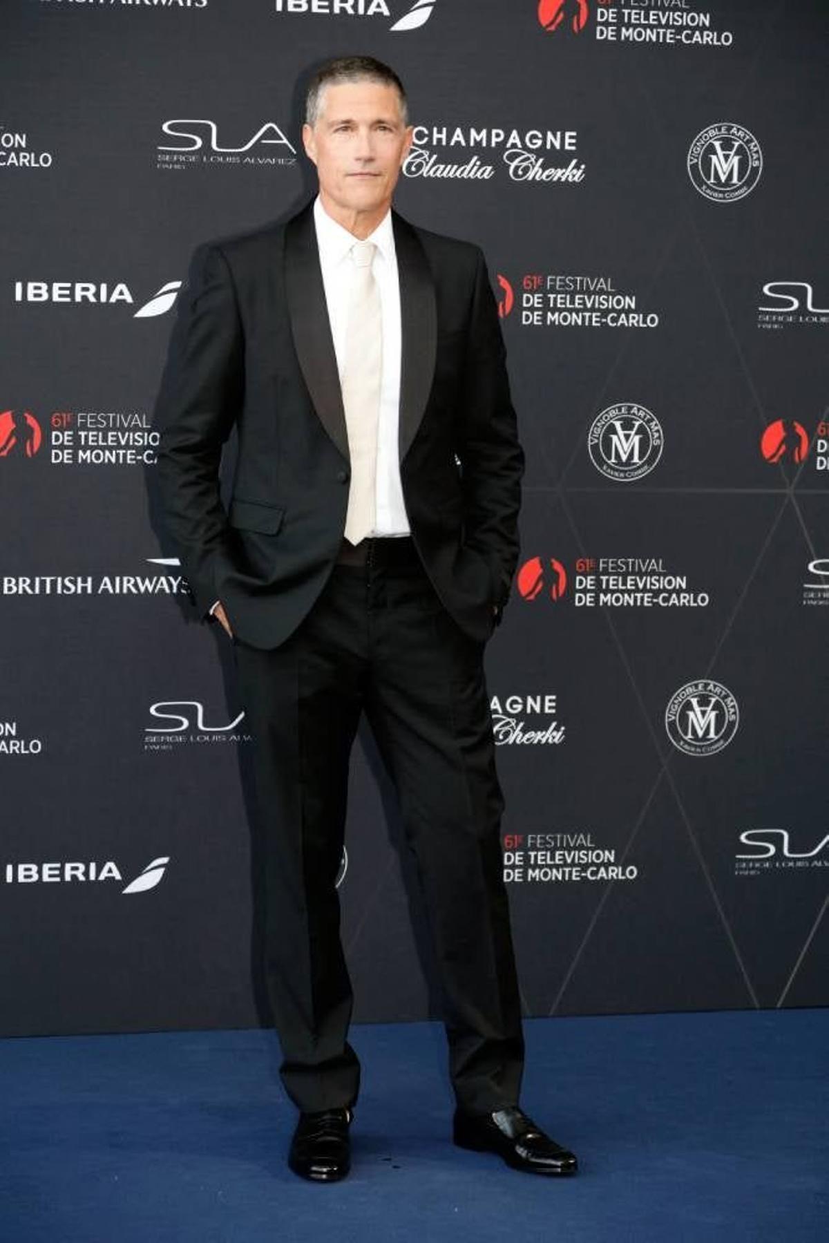 Matthew Fox en el photocall, en Montecarlo