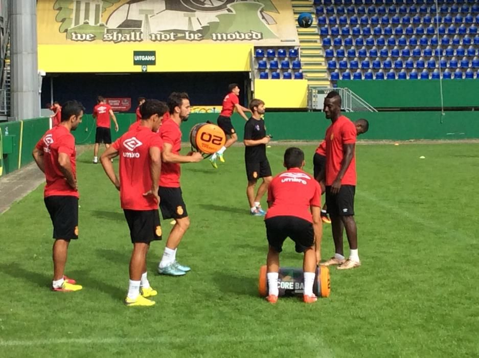 Entrenamiento del RCD Mallorca en Holanda: Vázquez hace sudar a la plantilla