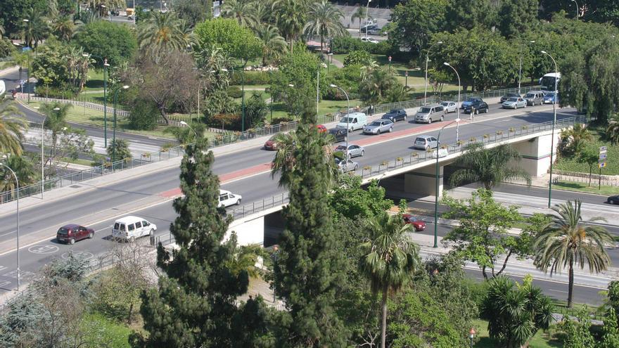 Málaga prepara una importante reordenación del tráfico en el Puente de las Américas