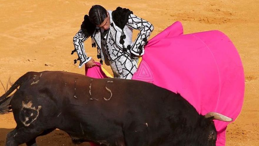 Pablo Aguado, en un lance de la corrida Goyesca de 2019.