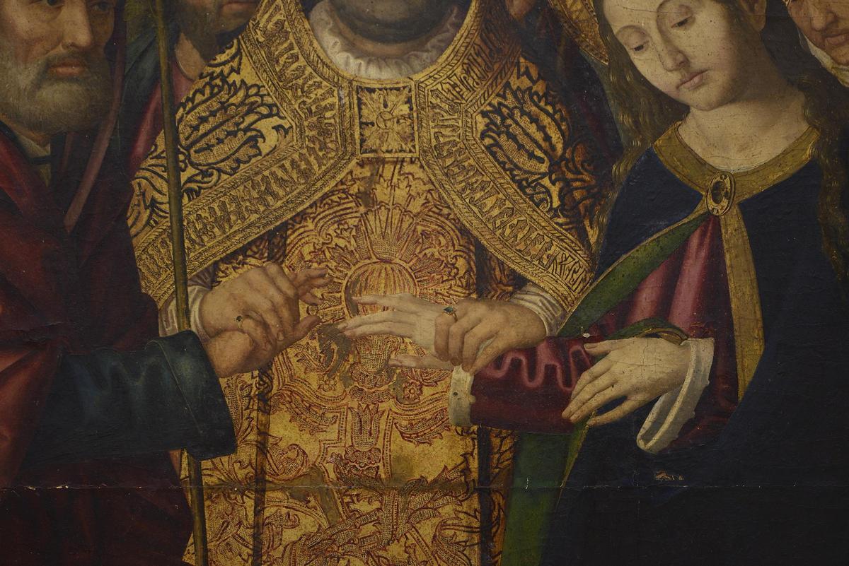 Otro fragmento de la tabla atribuida a Paolo de San Leocadio.