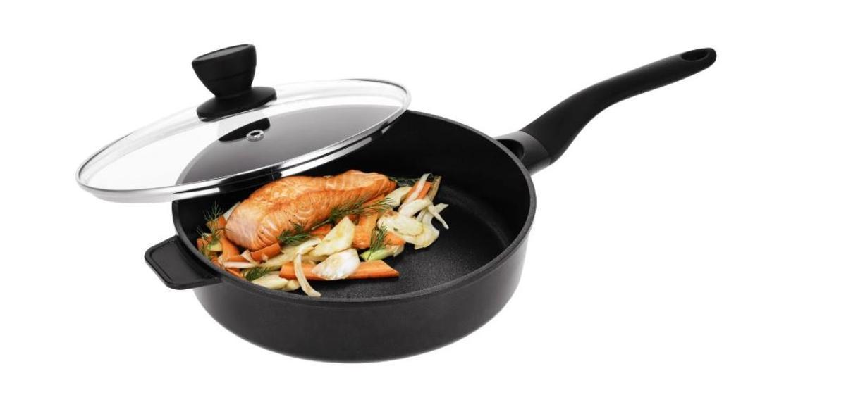 Mañana se esperan colas kilométricas en Lidl para conseguir la potente sartén honda de aluminio fundido más barata del mercado: para una cocción saludable y baja en grasas