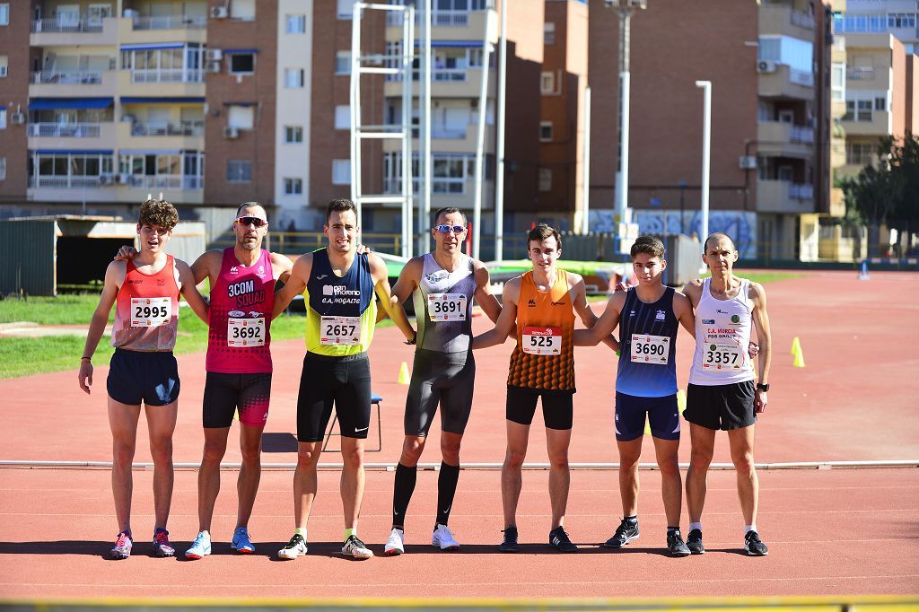 Atletismo nacional Máster sábado en la pista de Atletismo de Cartagena