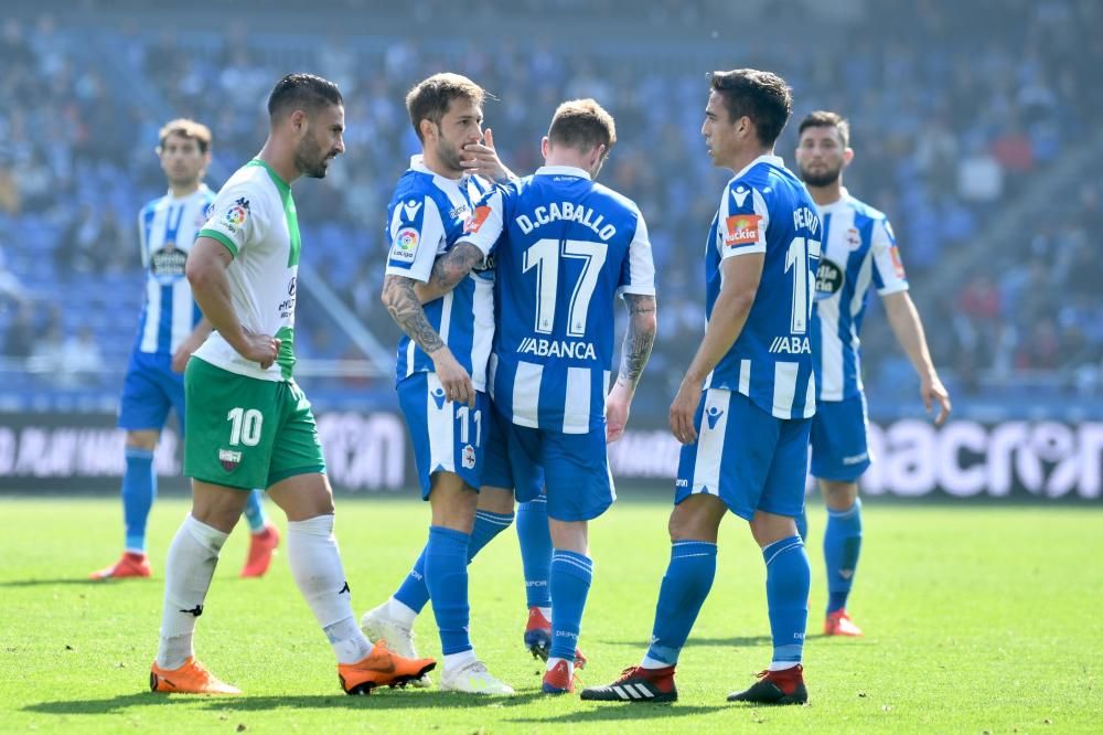 El Dépor cae ante el Extremadura en Riazor