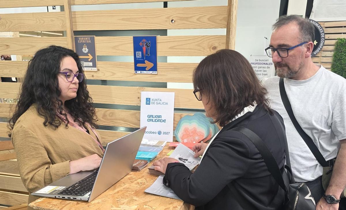 El stand de la Mancomunidade do Salnés en la feria petfriendly de A Coruña.