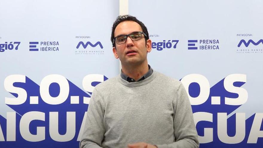 Xavier Martínez, director de la UT aigua, aire i sòl d'Eurecat a la jornada sobre la sequera a Catalunya de Regió7