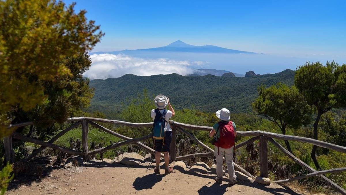 Turistas en la Gomera, Canarias