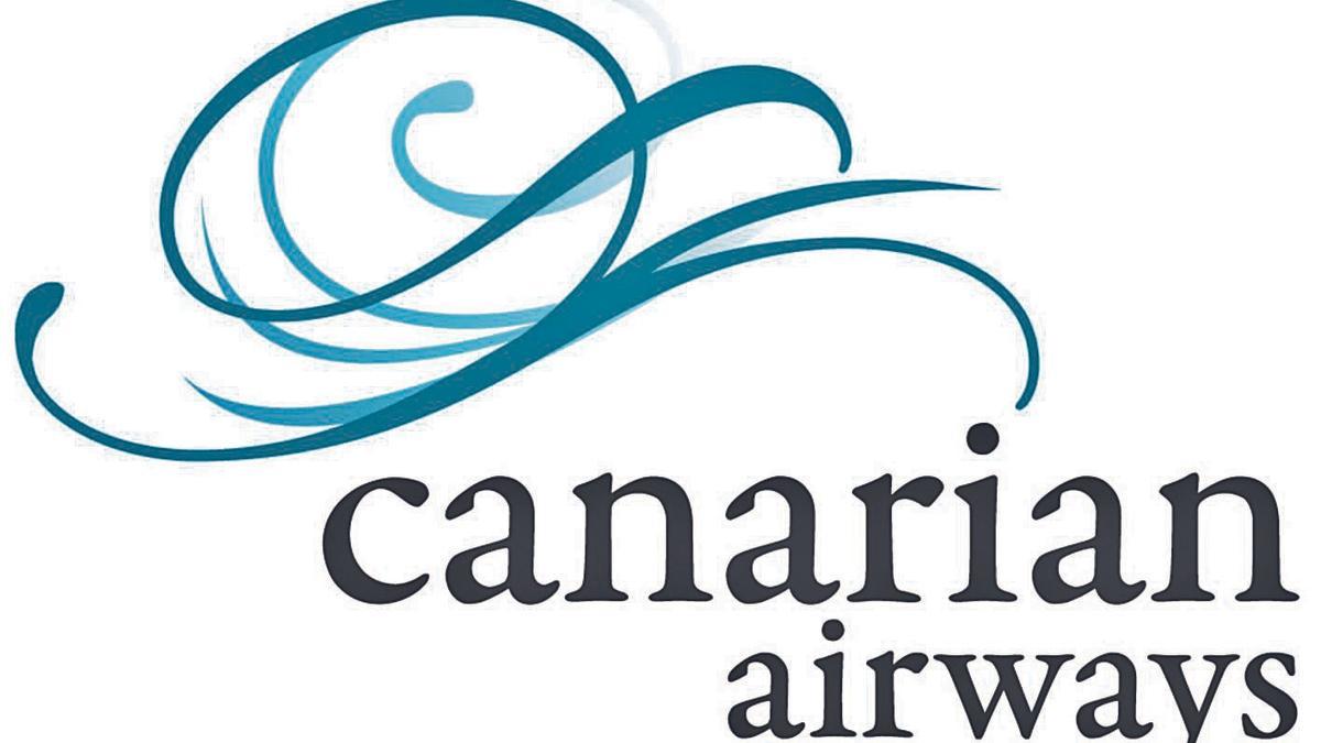 Logotipo y nombre comercial de la aerolínea Canarian Airways.