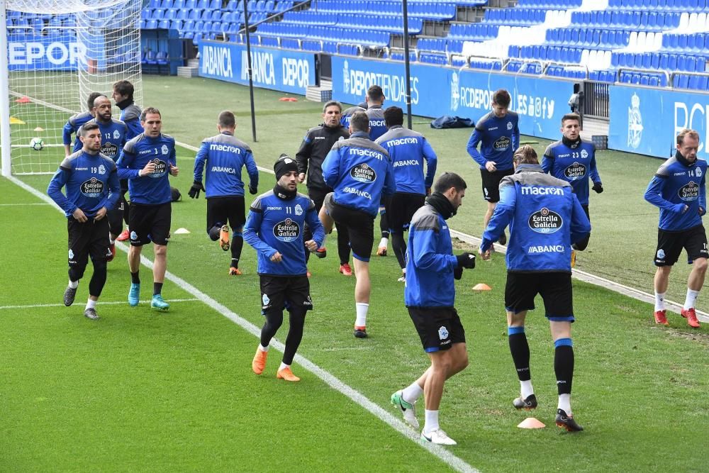 El Deportivo entrena en Riazor