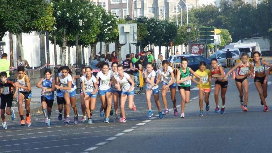 Salida de la prueba en categorías inferiores. // Santos Álvarez