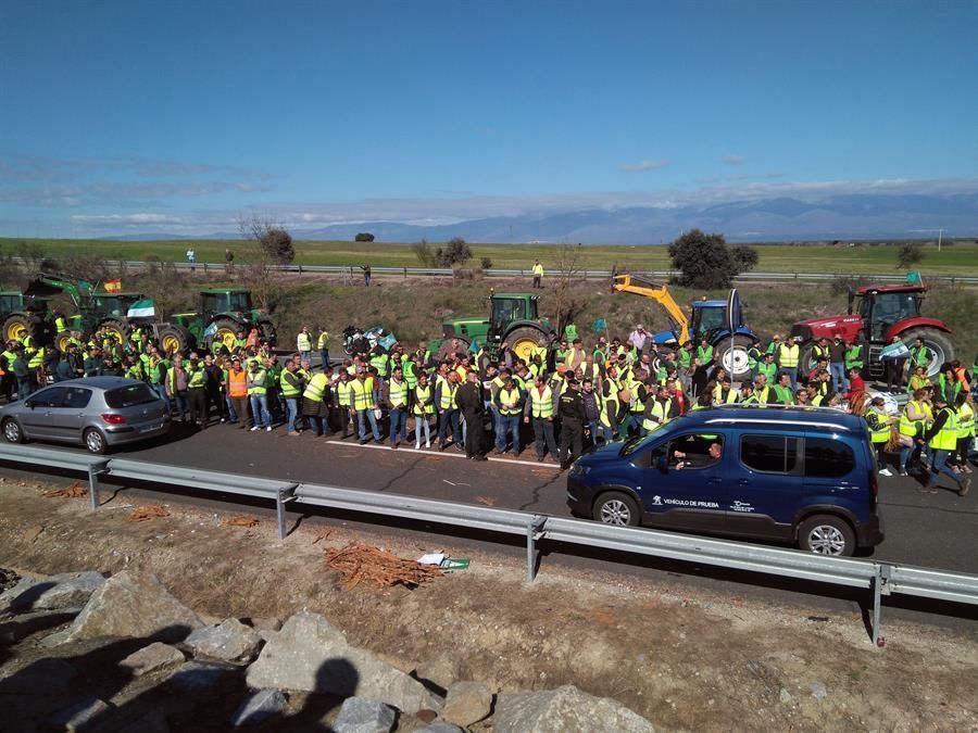 La protesta de los agricultores en imágenes