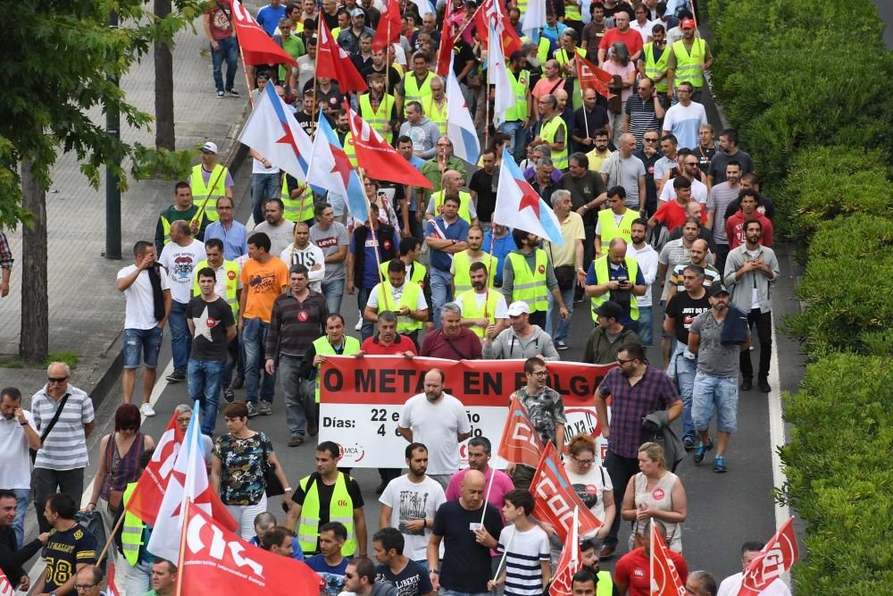 La protesta cortó el tráfico en el centro de la ciudad y provocó grandes retenciones de vehículos.