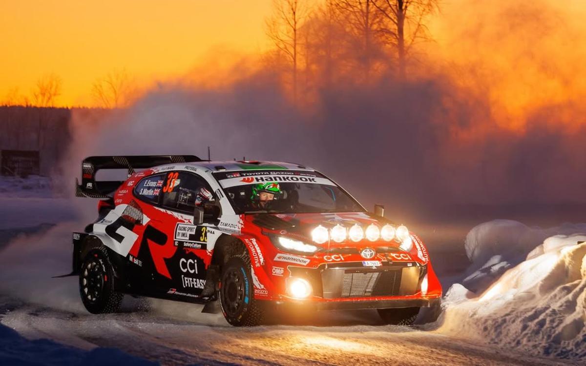 Elfyn Evans en el Rally de Suecia