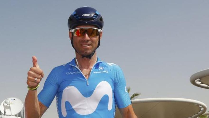 Alejandro Valverde asciende al sexto puesto en Abu Dabi