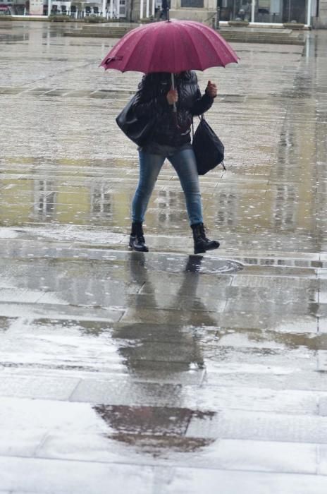 A Coruña despide enero con lluvias