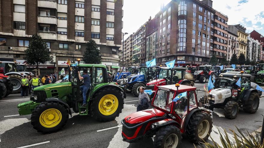 Tractorada en oviedo