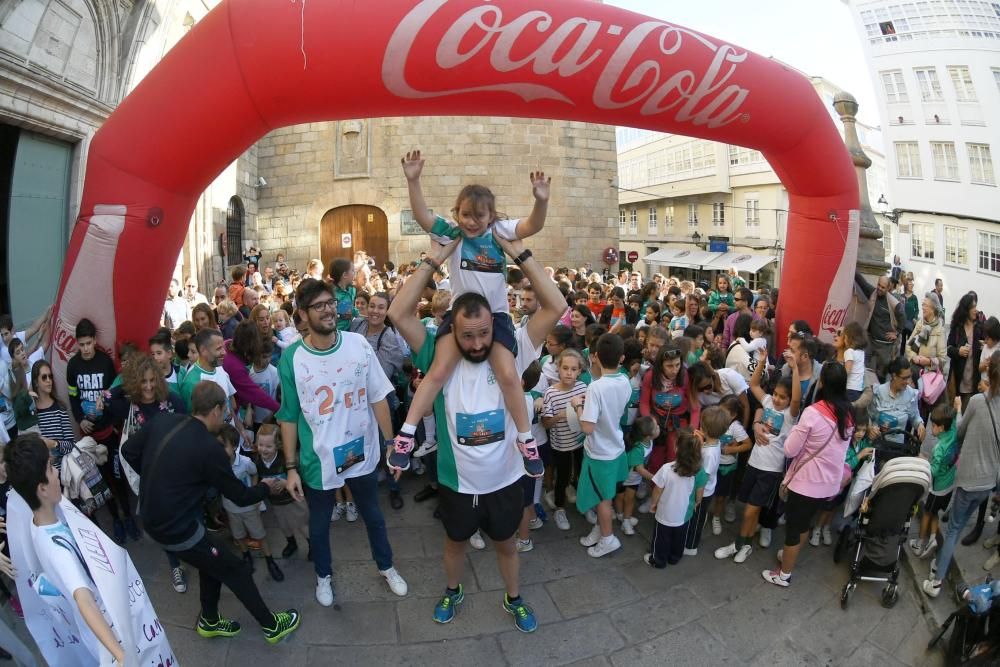 Carrera solidaria en el colegio Santo Domingo.