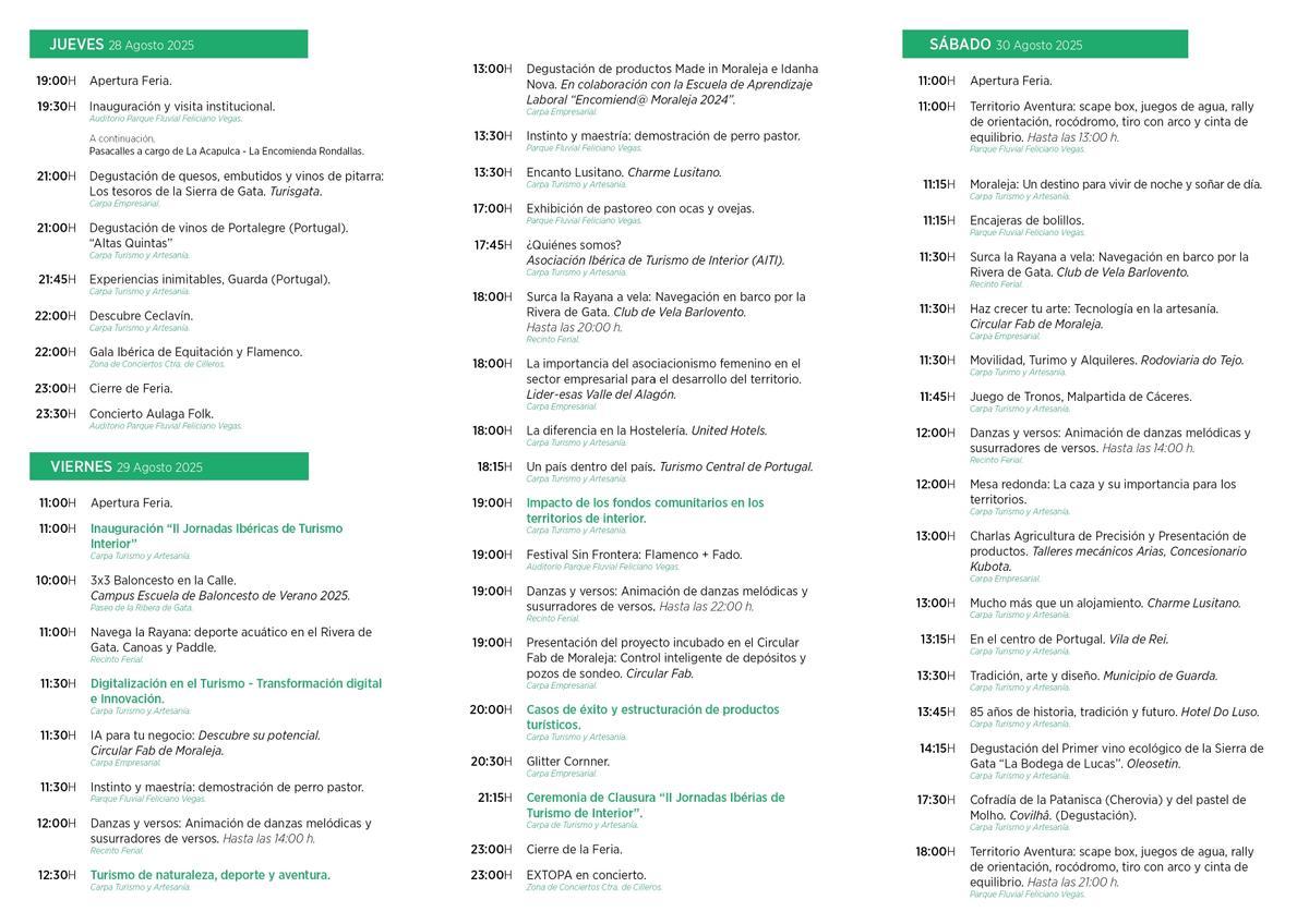 Programa Feria Rayana 2025.