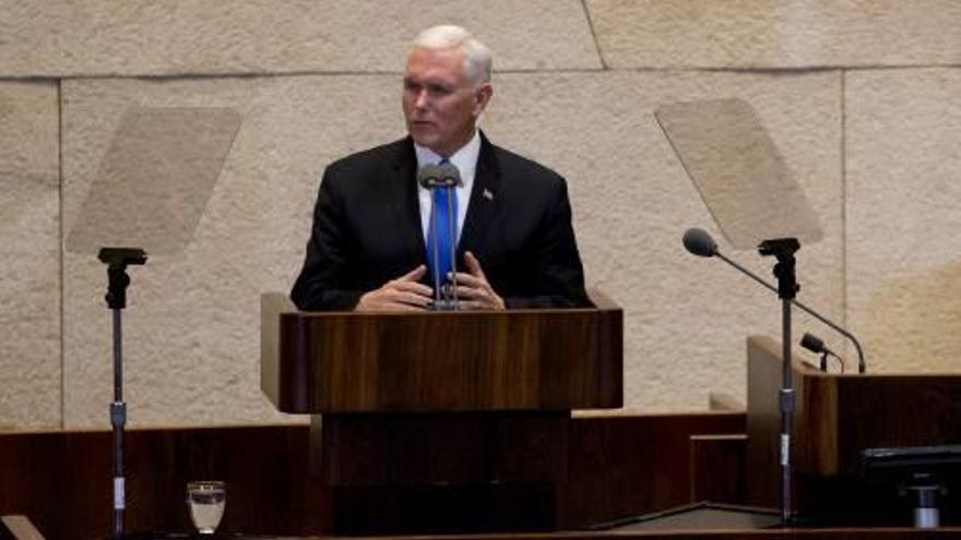 El vicepresident dels EUA, parlant al Parlament israelià.