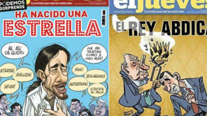 La portada de Pablo Iglesias sustituyó a la del Rey.