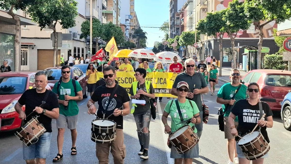 Un momento de la manifestación.