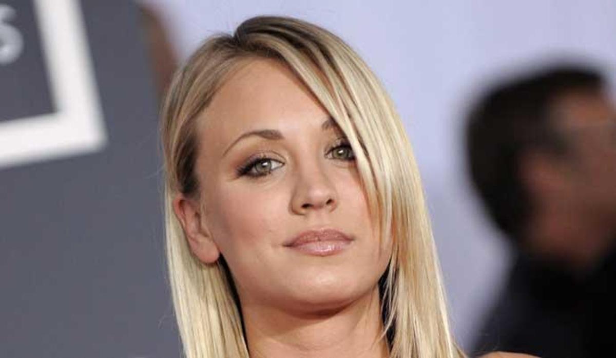 La actriz Kaley Cuoco.