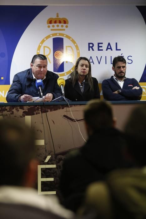 Rueda de prensa de la directiva del Real Avilés