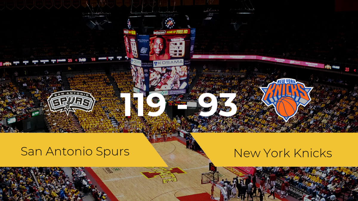 Triunfo de San Antonio Spurs ante New York Knicks por 119-93