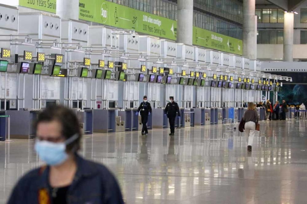 El Aeropuerto de Málaga en Estado de Alarma