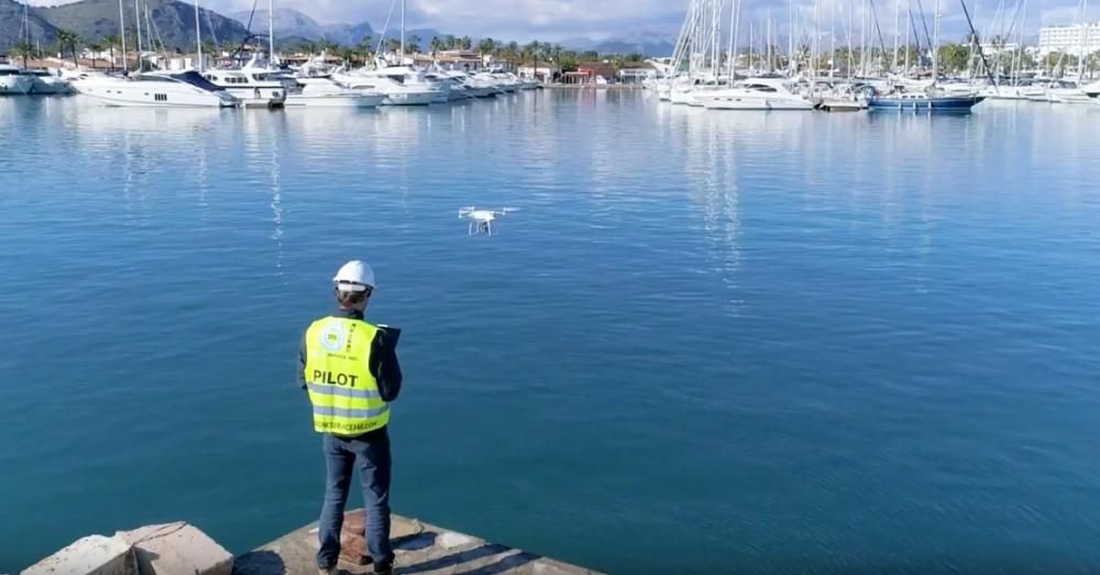 Drones para controlar los puertos