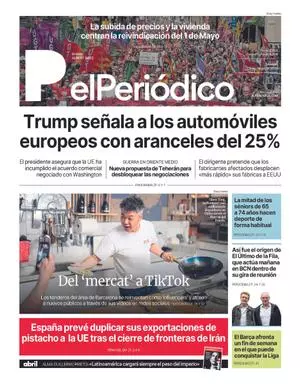 La portada de EL PERIÓDICO del 2 de mayo de 2026